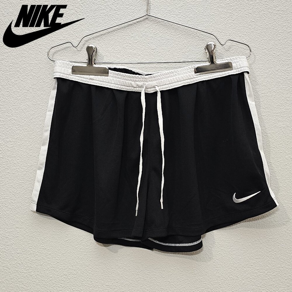 NIKE Black White Dry-Fit Academy Athlethic Sport Shorts XL